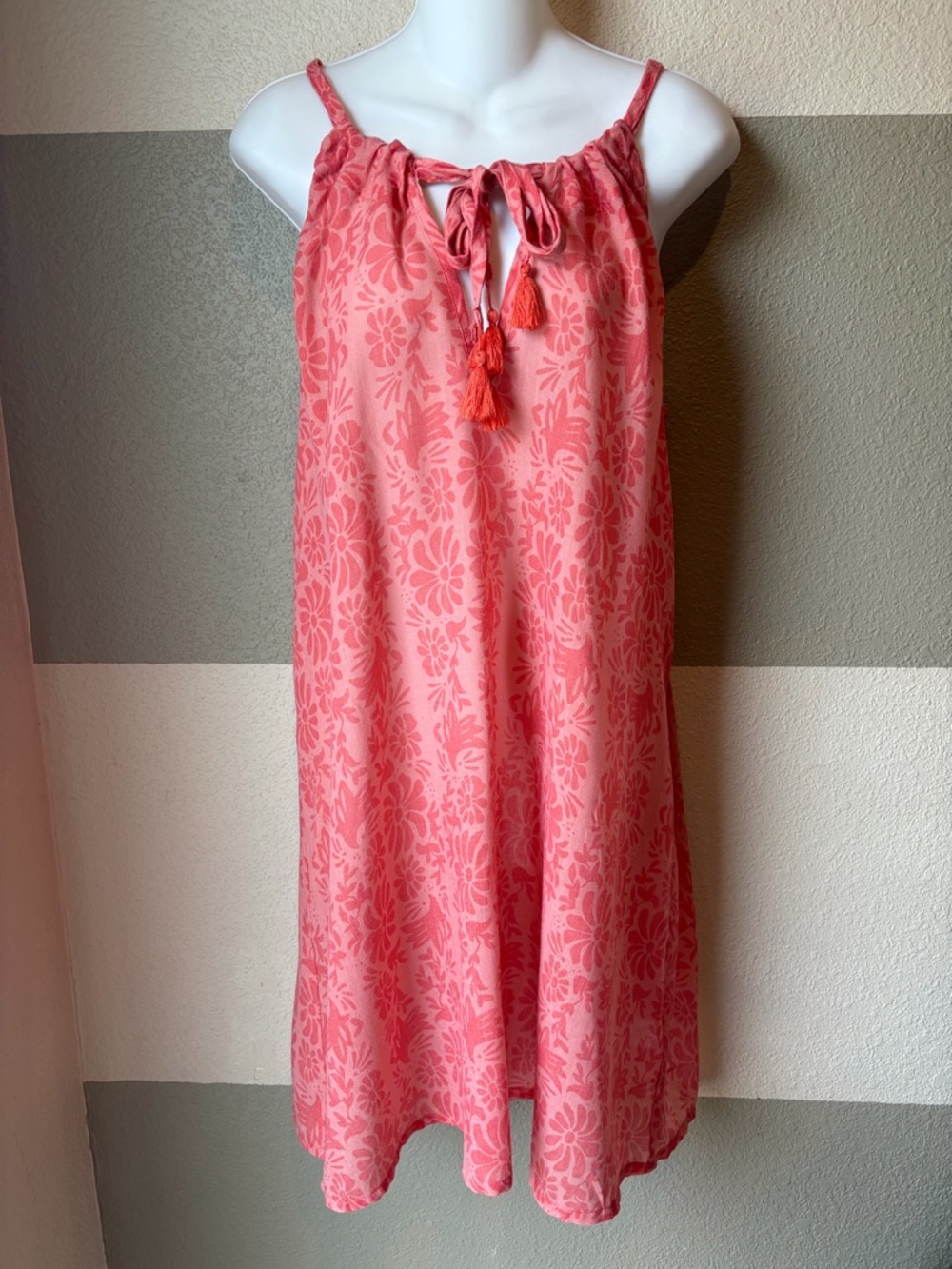 Mersea Women’s Small / Medium Light & Breezy Dress Tropical Coral Swim Cover Up